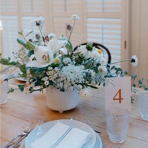 Wedding table numbers and signs